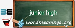 WordMeaning blackboard for junior high